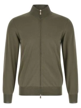 Brunello Cucinelli | Brunello Cucinelli Zip-Up High Neck Cardigan