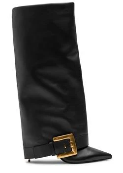 Balmain | Anthem 95 leather knee-high boots