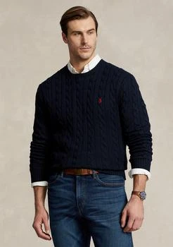Big 
Tall Cable-Knit Cotton Sweater