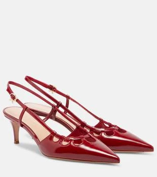 Gianvito Rossi | Eloise 55 patent leather slingback pumps