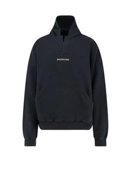 Balenciaga | Balenciaga Logo Printed Polo Hoodie