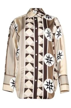 Loewe | Loewe Abstract Printed Long-Sleeved Shirt