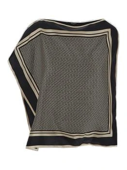 Balmain | Balmain Asymmetric Monogrammed Scarf Top
