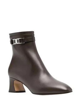 Salvatore Ferragamo | Women
s Rego Logo-Plaque Ankle Boots In Brown