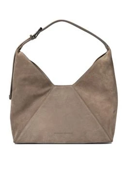 Brunello Cucinelli | Brunello Cucinelli Logo Detailed Open Top Shoulder Bag