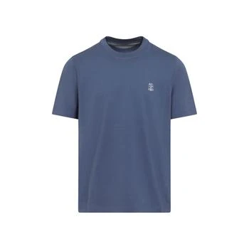 Brunello Cucinelli | Brunello Cucinelli Logo Printed Crewneck T-Shirt