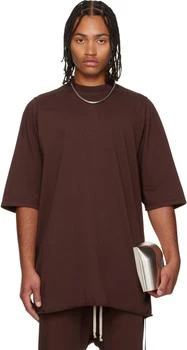 Rick Owens | Burgundy Concordians Jumbo SS T-shirt