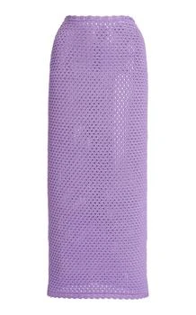 Dolce 
Gabbana | Dolce 
Gabbana Crocheted Cotton Midi Skirt - Moda Operandi