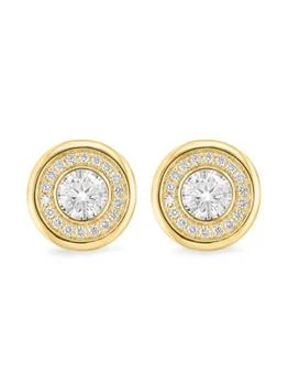 Effy | 14K Yellow Gold 
1.19 TCW Lab Grown Diamond Stud Earrings