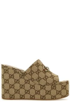 Gucci | Gucci Horsebit Wedge Sandals