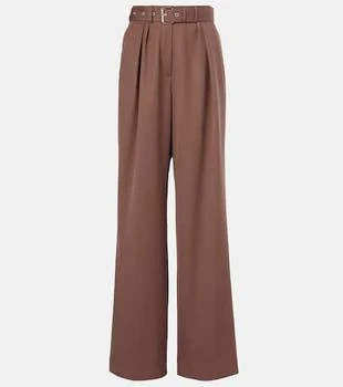 Dries Van Noten | Belted wool gabardine wide-leg pants