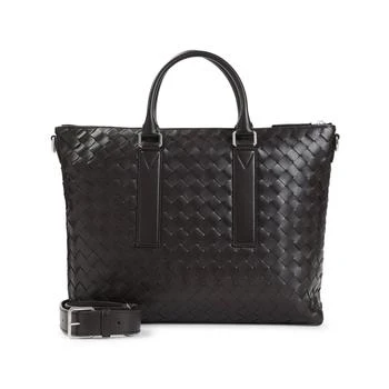 Bottega Veneta | Bottega Veneta Intrecciato Zipped Briefcase