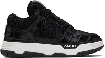 AMIRI | Black Croc Debossed MA-1 Sneakers