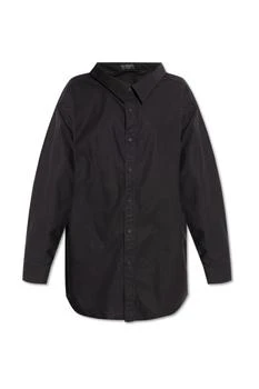 Balenciaga | Balenciaga Off-Shoulder Oversized Poplin Shirt