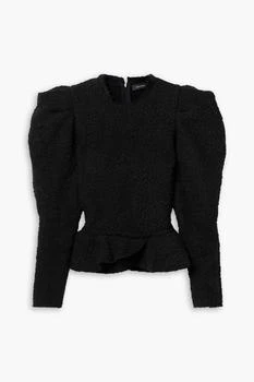 Giamili bouclé peplum top