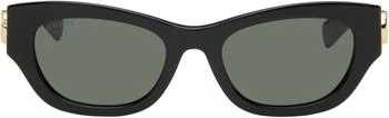 Gucci | Black Low Nose Bridge Fit Sunglasses