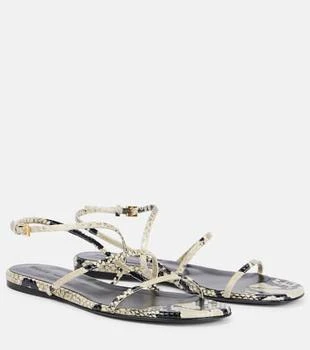 Khaite | Loop snake-effect leather sandals