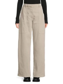 Brunello Cucinelli | Flat-Front Crop Trousers