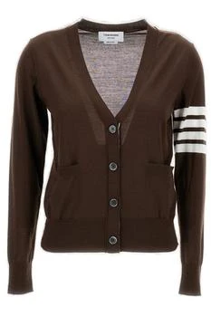 Thom Browne | Thom Browne 4 Bar V-Neck Cardigan