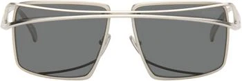 Prada | Silver Square Metal Sunglasses