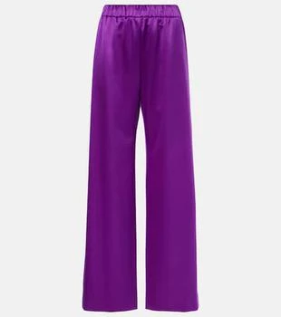 Valentino | Silk satin wide-leg pants