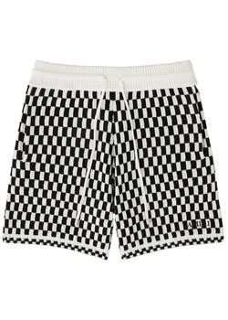 AMIRI | Checked-intarsia wool-blend shorts