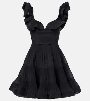 Zimmermann | Pleated ruffled minidress