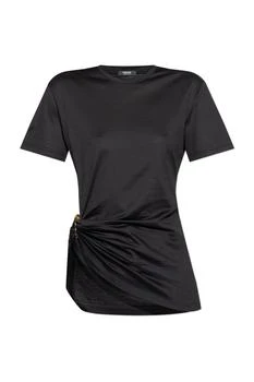 Versace | Versace Safety Pin Detailed Short-Sleeved Top