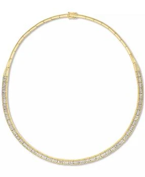 EFFY® Diamond Round & Baguette 17" Collar Necklace (4 ct. t.w.) in 14k Gold (also available in White Gold)