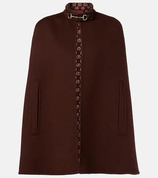 Gucci | Horsebit wool cape