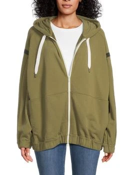 Brunello Cucinelli | ​Drawstring Cotton Zip Hoodie