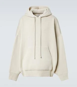 Rick Owens | Hun ribbed-knit virgin wool hoodie