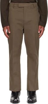 Salvatore Ferragamo | Taupe Tailored Trousers
