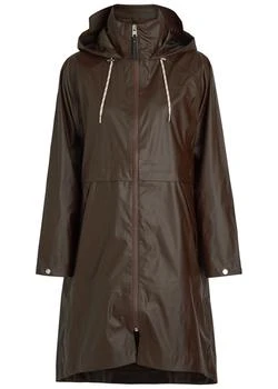 Kirsten hooded rainshell coat