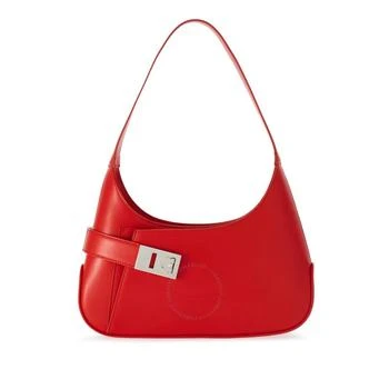 Salvatore Ferragamo | Archive Calfskin Leather Hobo Shoulder Bag in Red
