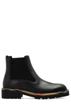 Burberry | Burberry Leather Gravel Chelsea Boots