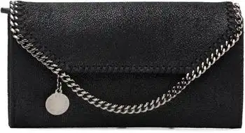 Stella McCartney | Black Falabella Wallet-On-Chain Crossbody Bag