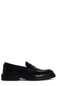 Dolce & Gabbana | Dolce & Gabbana Logo Plaque Round Toe Loafers