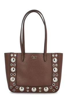 Valentino | Valentino VLogo Plaque Eyelet Detailed Shoulder Bag