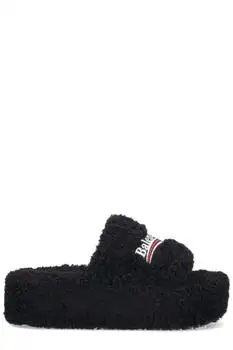 Balenciaga | Balenciaga Faux Fur Platform Sandals