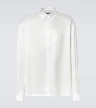 Dolce 
Gabbana | Silk satin tuxedo shirt