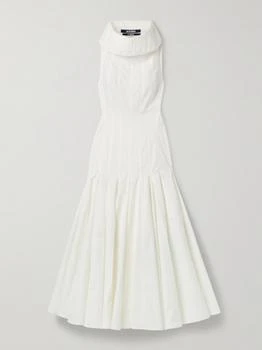 Jacquemus | Triana Paneled Pleated Cotton-poplin Midi Dress