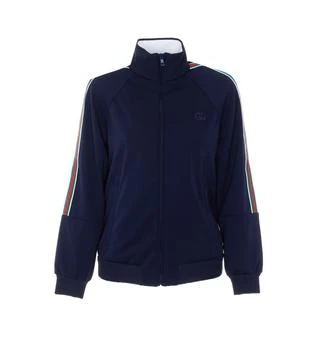 Gucci | Gucci Web Detailed Zipped Sweatshirt
