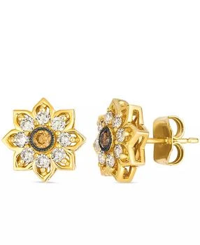 Le Vian | Nude and Chocolate Diamond Stud Earrings (0.48 ct. t.w.) in 14K Honey Gold