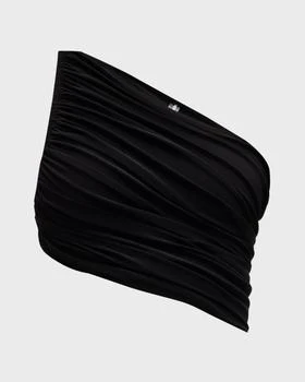 Norma Kamali Diana Asymmetric Swim Bra Top