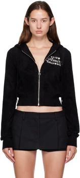 AMIRI | Black 
Club AMIRI
 Cropped Hoodie