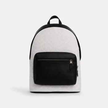 Coach West Backpack In Signature Canvas