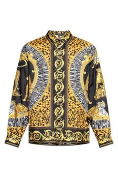 Versace | Versace Pattern-Printed Long-Sleeved Shirt