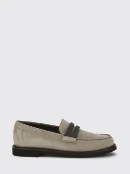 Brunello Cucinelli | Suede Loafers with Monili Brunello Cucinelli