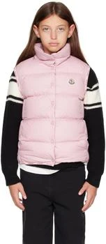 Moncler | Big Kids Pink Badia Down Vest